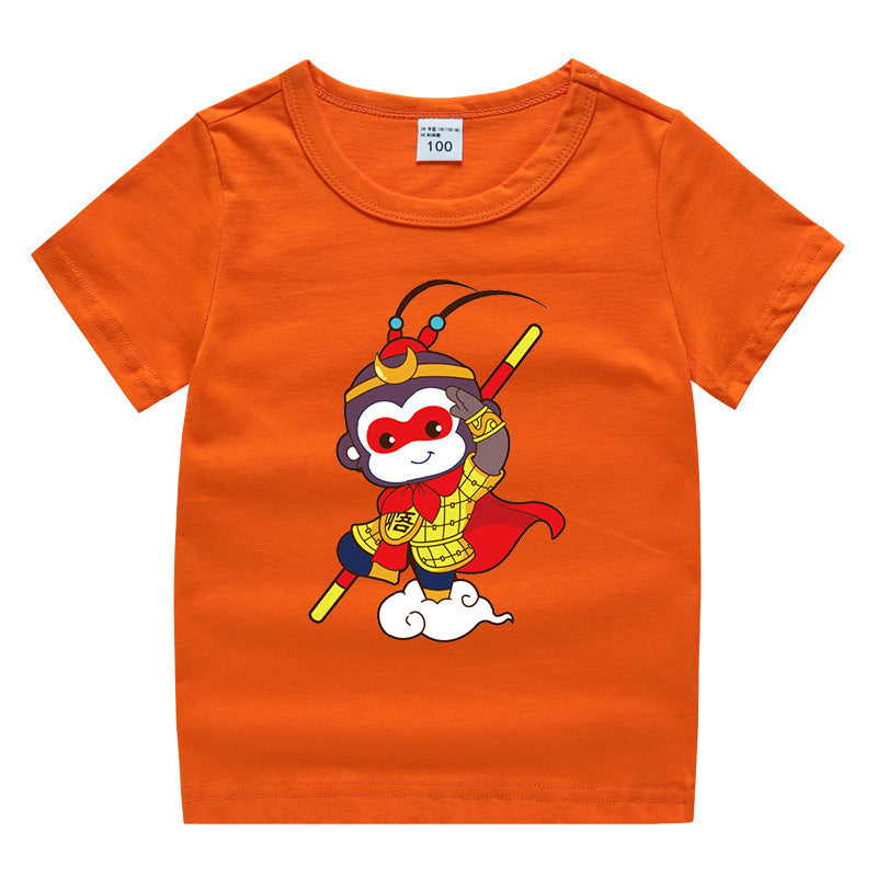 Children's summer clothing short sleeved T-shirt for men and women