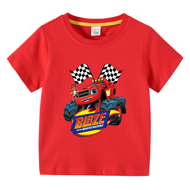 Children's summer clothing short sleeved T-shirt for men and women