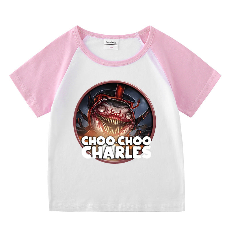 Children's summer clothing short sleeved T-shirt for men and women