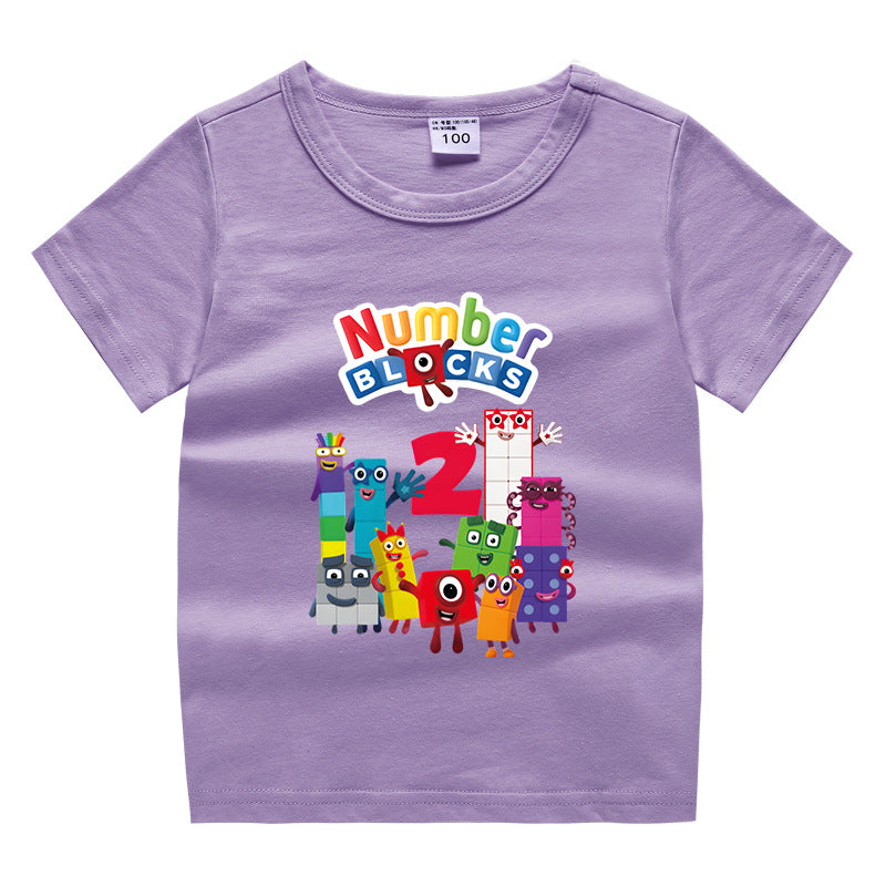 Children's summer clothing short sleeved T-shirt for men