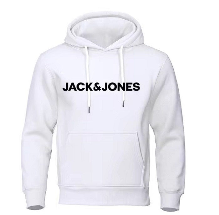 Hooded Printed Sweatshirt Men Fleece Warm Jacket Casual Hoodie Clothing