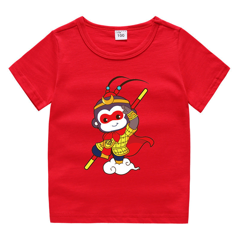 Children's summer clothing short sleeved T-shirt for men and women
