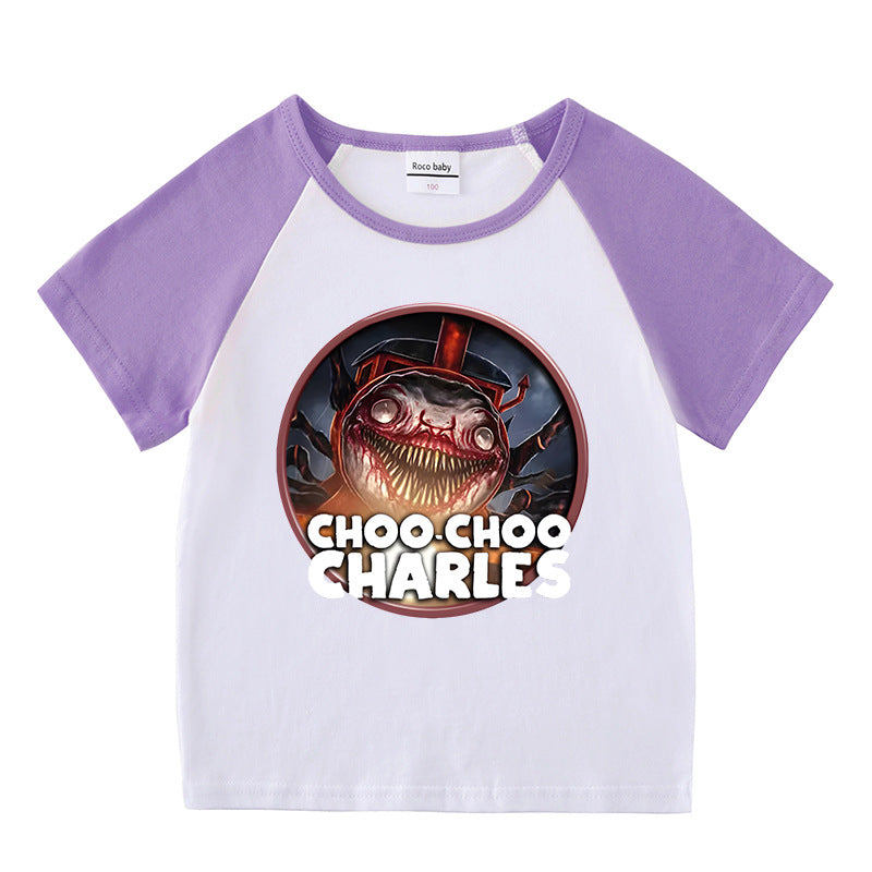 Children's summer clothing short sleeved T-shirt for men and women