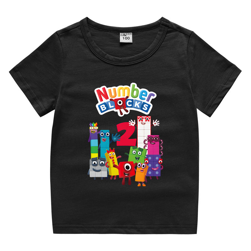 Children's summer clothing short sleeved T-shirt for men