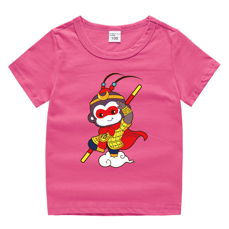 Children's summer clothing short sleeved T-shirt for men and women