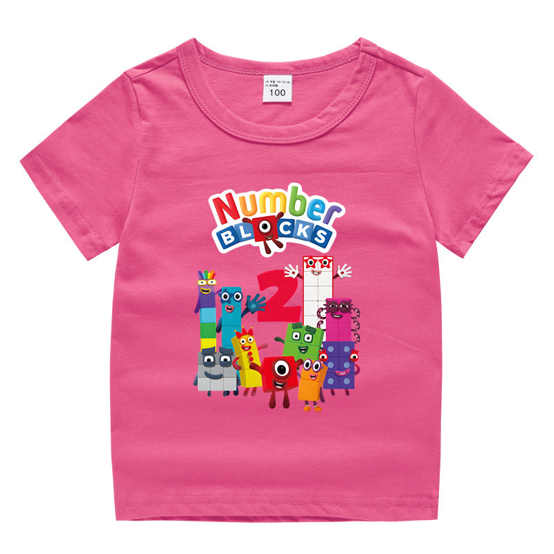 Children's summer clothing short sleeved T-shirt for men