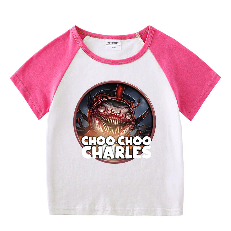 Children's summer clothing short sleeved T-shirt for men and women