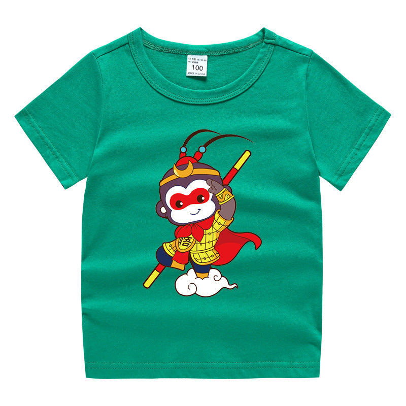 Children's summer clothing short sleeved T-shirt for men and women