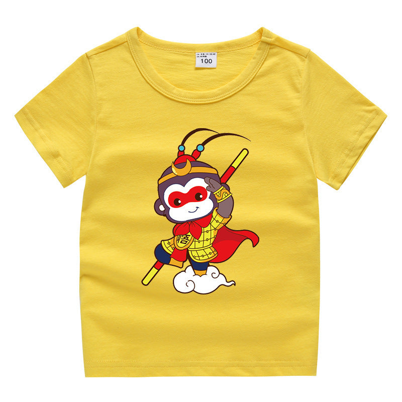 Children's summer clothing short sleeved T-shirt for men and women