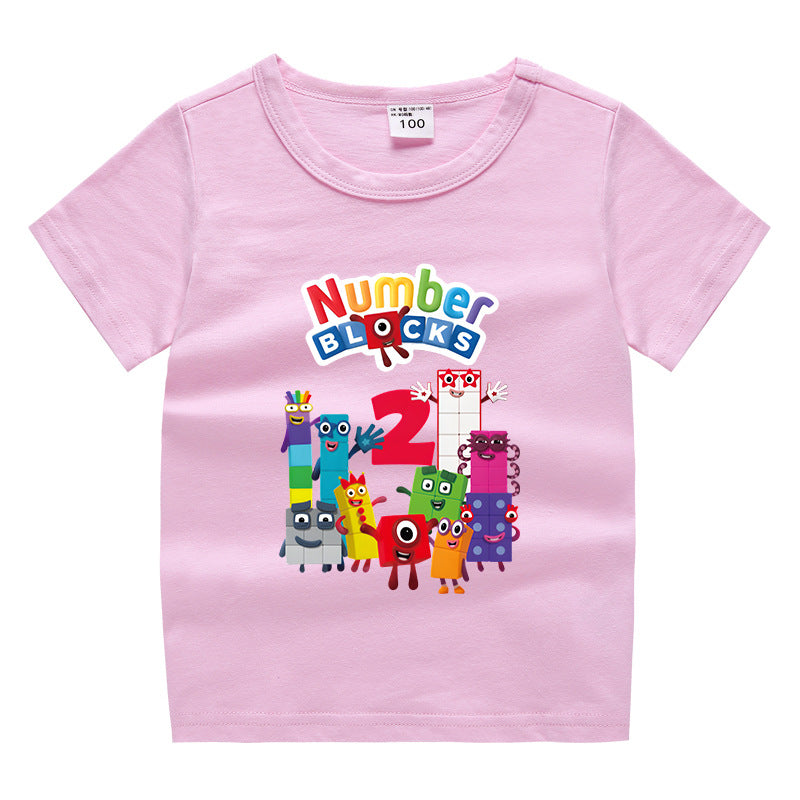 Children's summer clothing short sleeved T-shirt for men