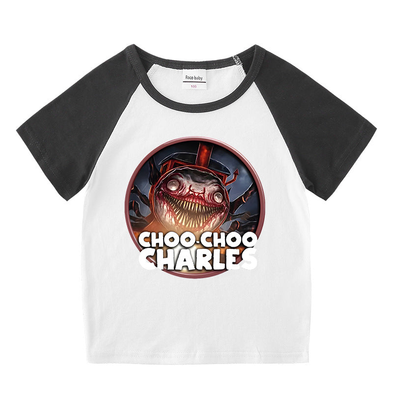 Children's summer clothing short sleeved T-shirt for men and women