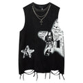 Design Letter Sleeveless for Men and Women Loose Sports Wear