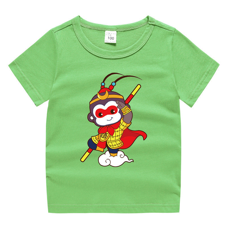 Children's summer clothing short sleeved T-shirt for men and women